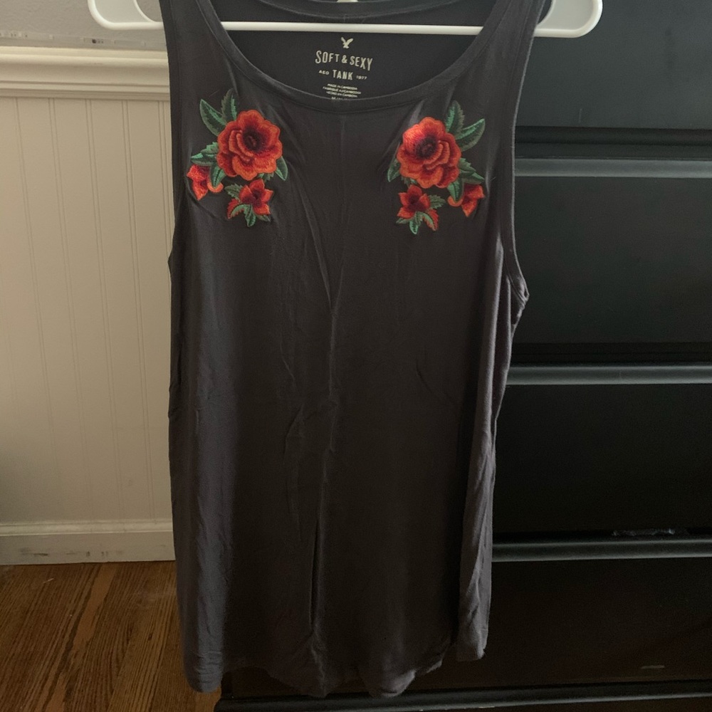 Cute rose tank top